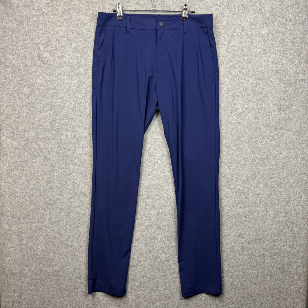 Rhone Commuter Pants Mens 32 Navy Blue Technical Stretch Performance‎ Trousers